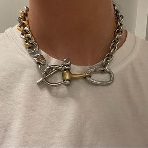 Silver & Gold Chain Necklace